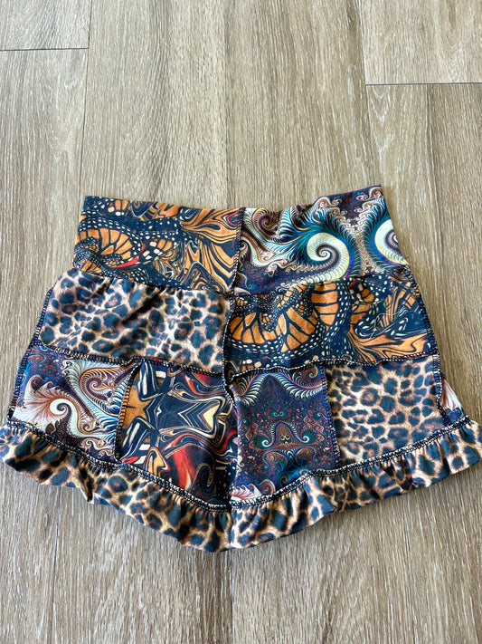Patchwork Ruffle Shorts (M)