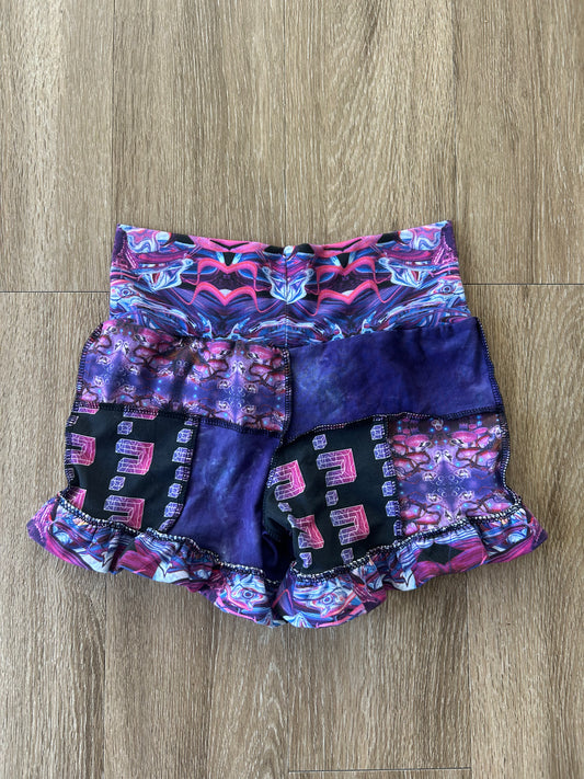 Patchwork Ruffle Shorts (XS/S)