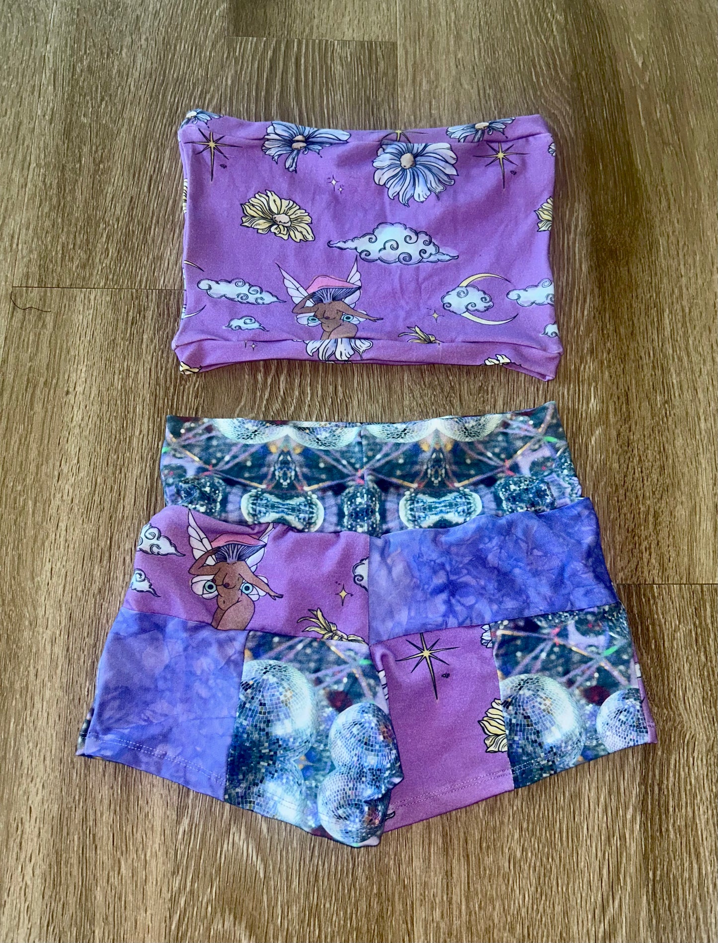 Tube/Patchwork Shorts Set (XS-S)