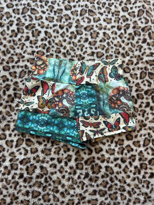 Patchwork Yoga Shorts