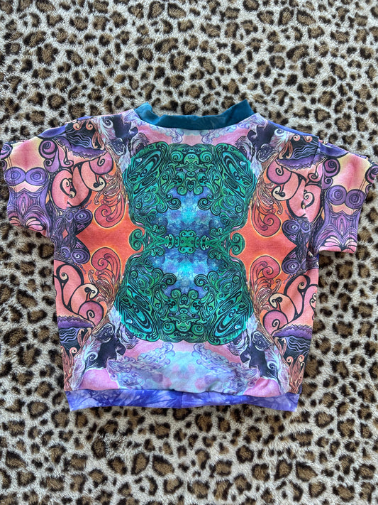 Patchwork Cropped T (XS-S)