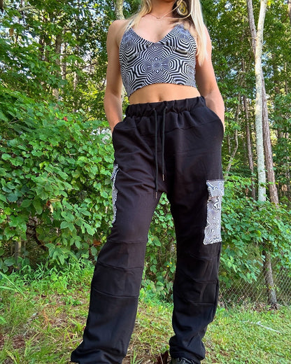 Wide-Leg Lounge Pants