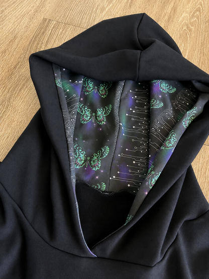 Patchwork Bamboo Fleece Hoodie