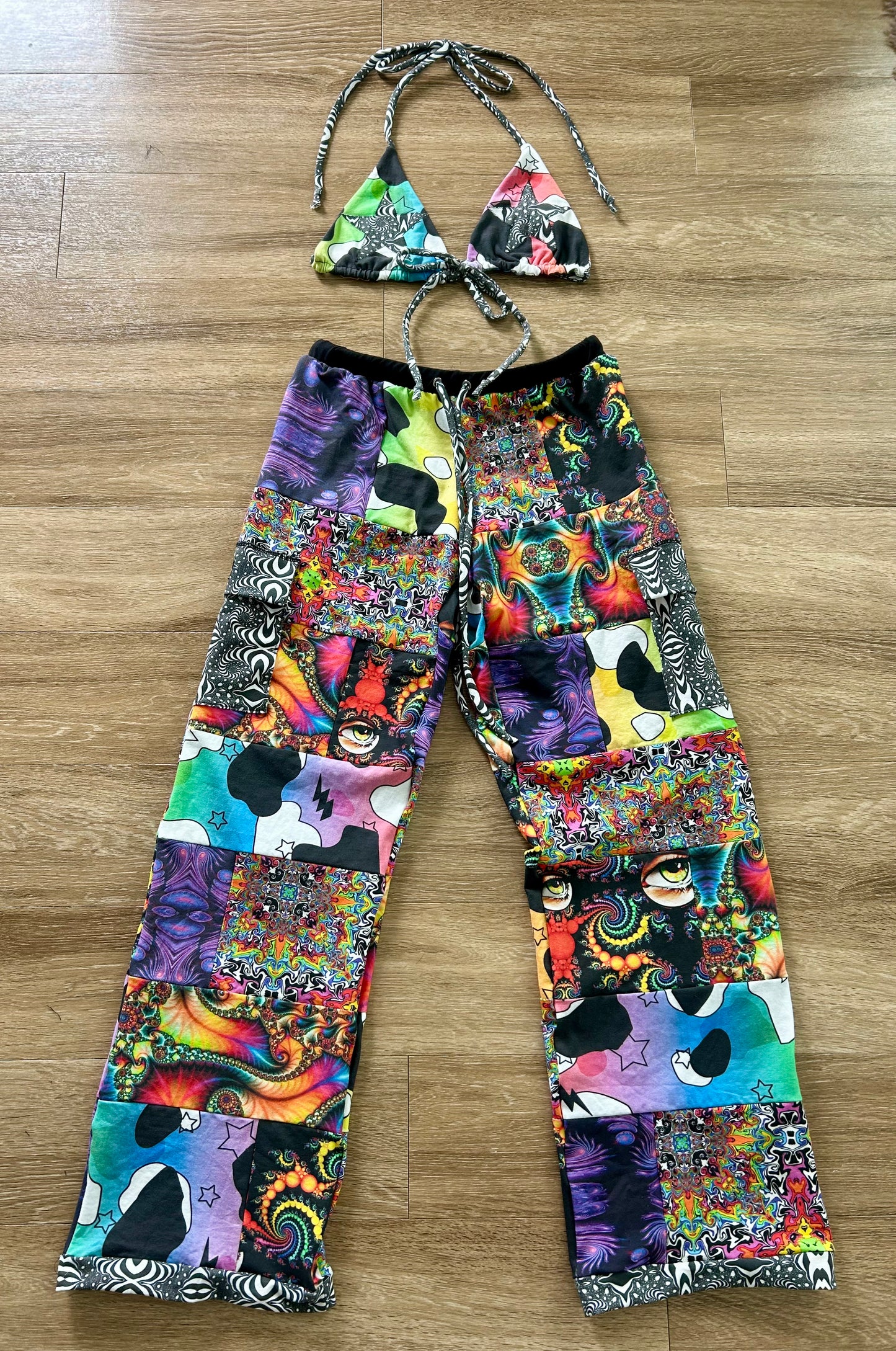 Patchwork Cargo Pants