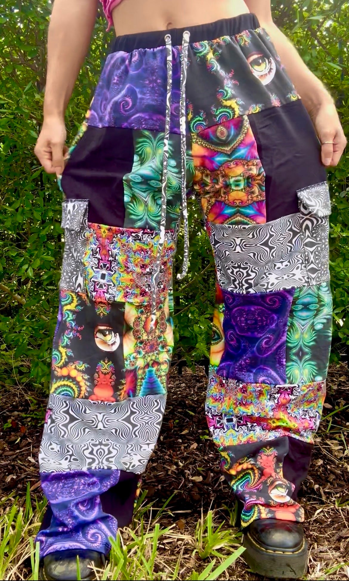 Patchwork Cargo Pants