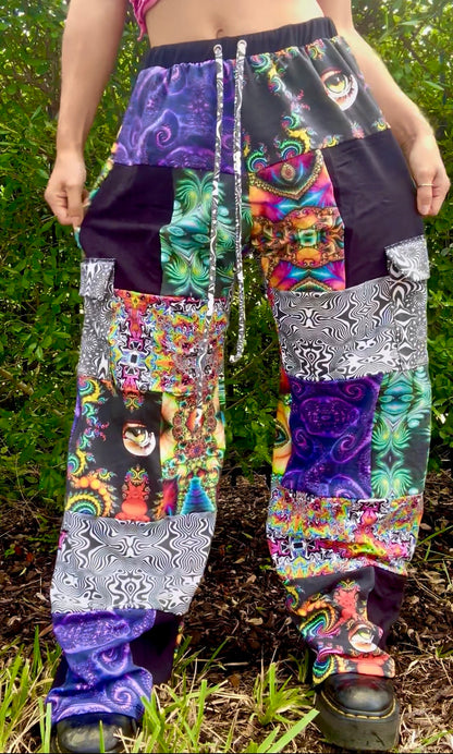 Patchwork Cargo Pants