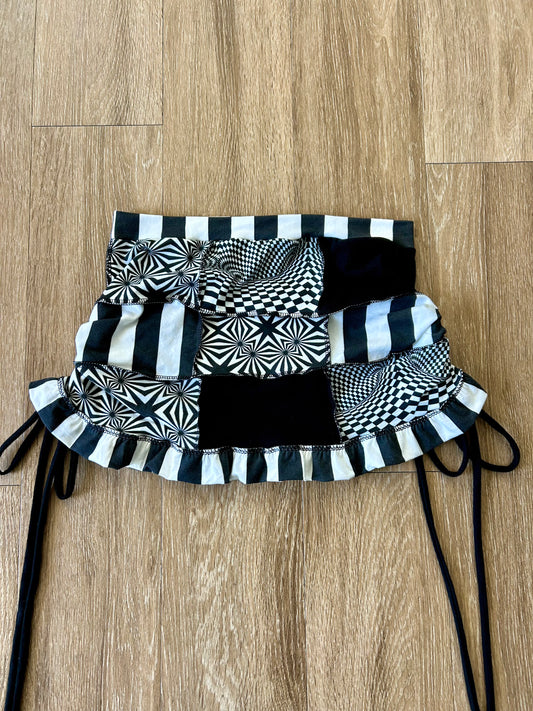 Patchwork Cinched Skort (M)