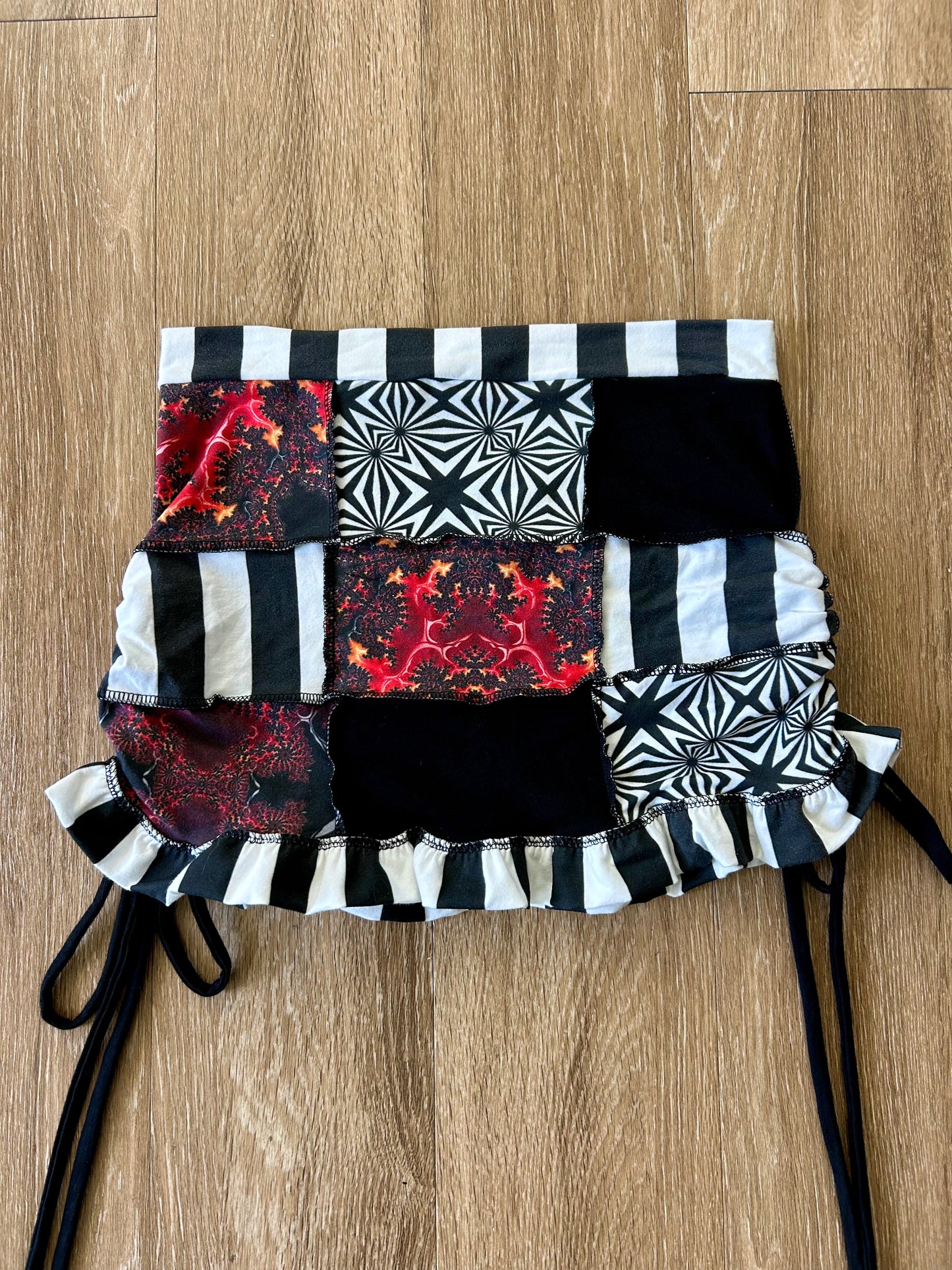 Patchwork Cinched Skort (S)