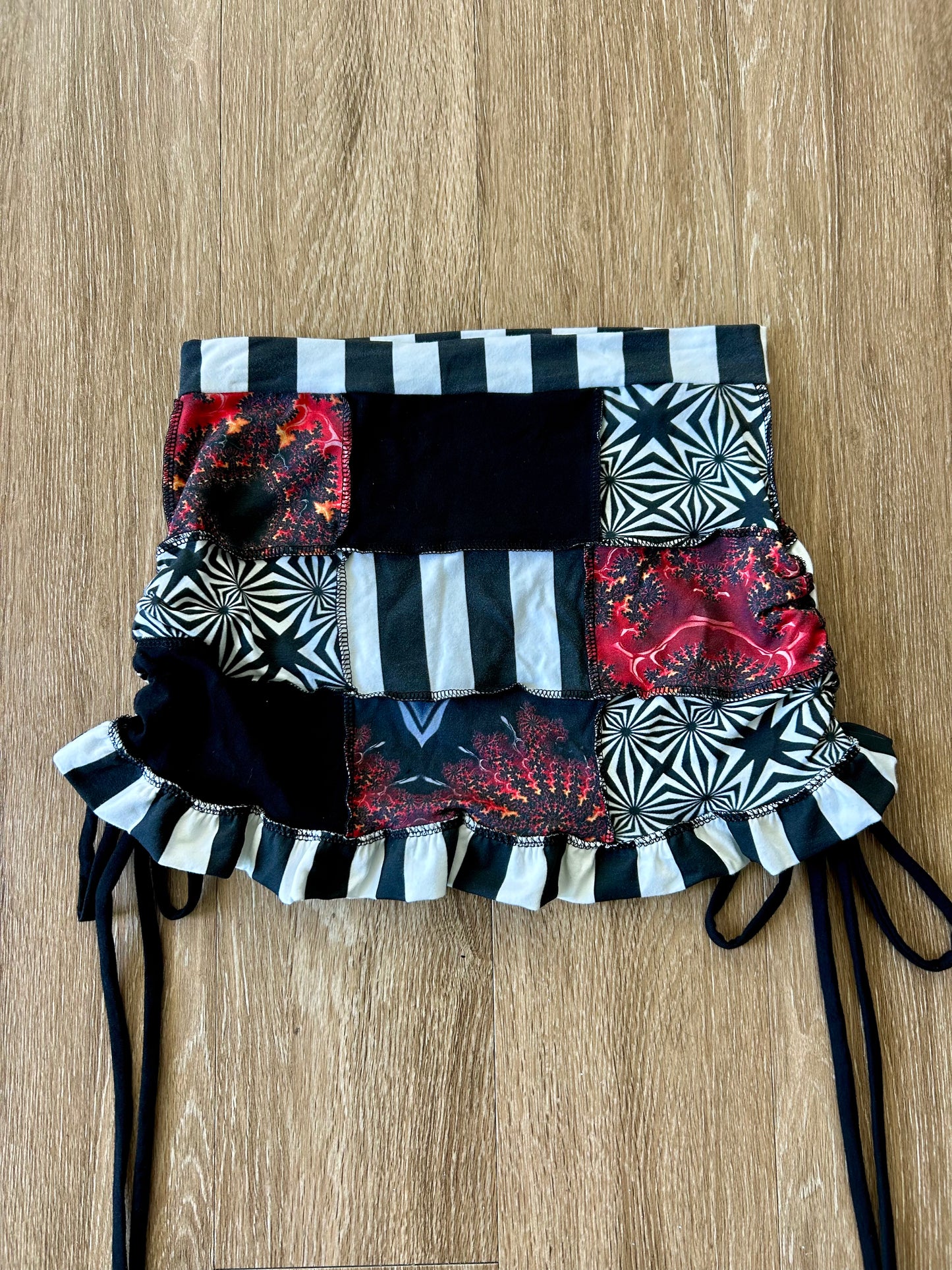 Patchwork Cinched Skort (S)