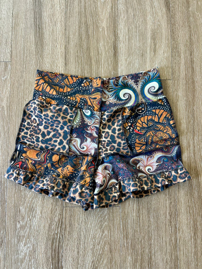 Patchwork Ruffle Shorts (L)