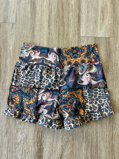 Patchwork Ruffle Shorts (L)