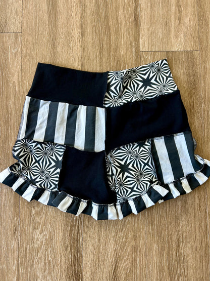 Patchwork Ruffle Shorts (L)