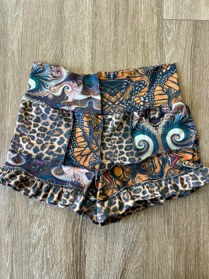 Patchwork Ruffle Shorts (M)