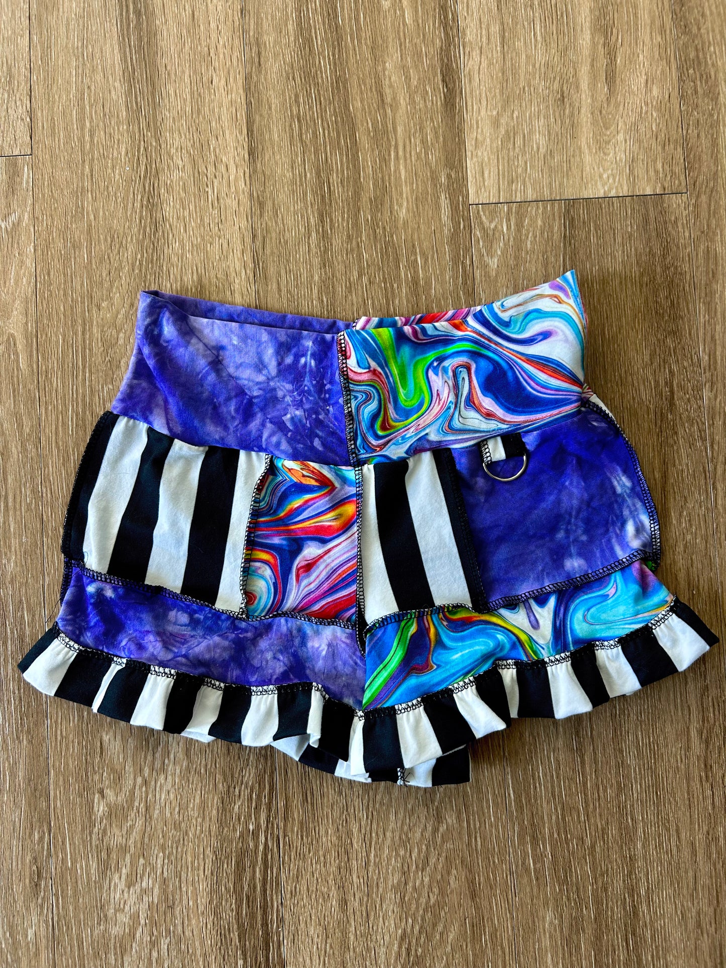 Patchwork Ruffle Shorts (M)