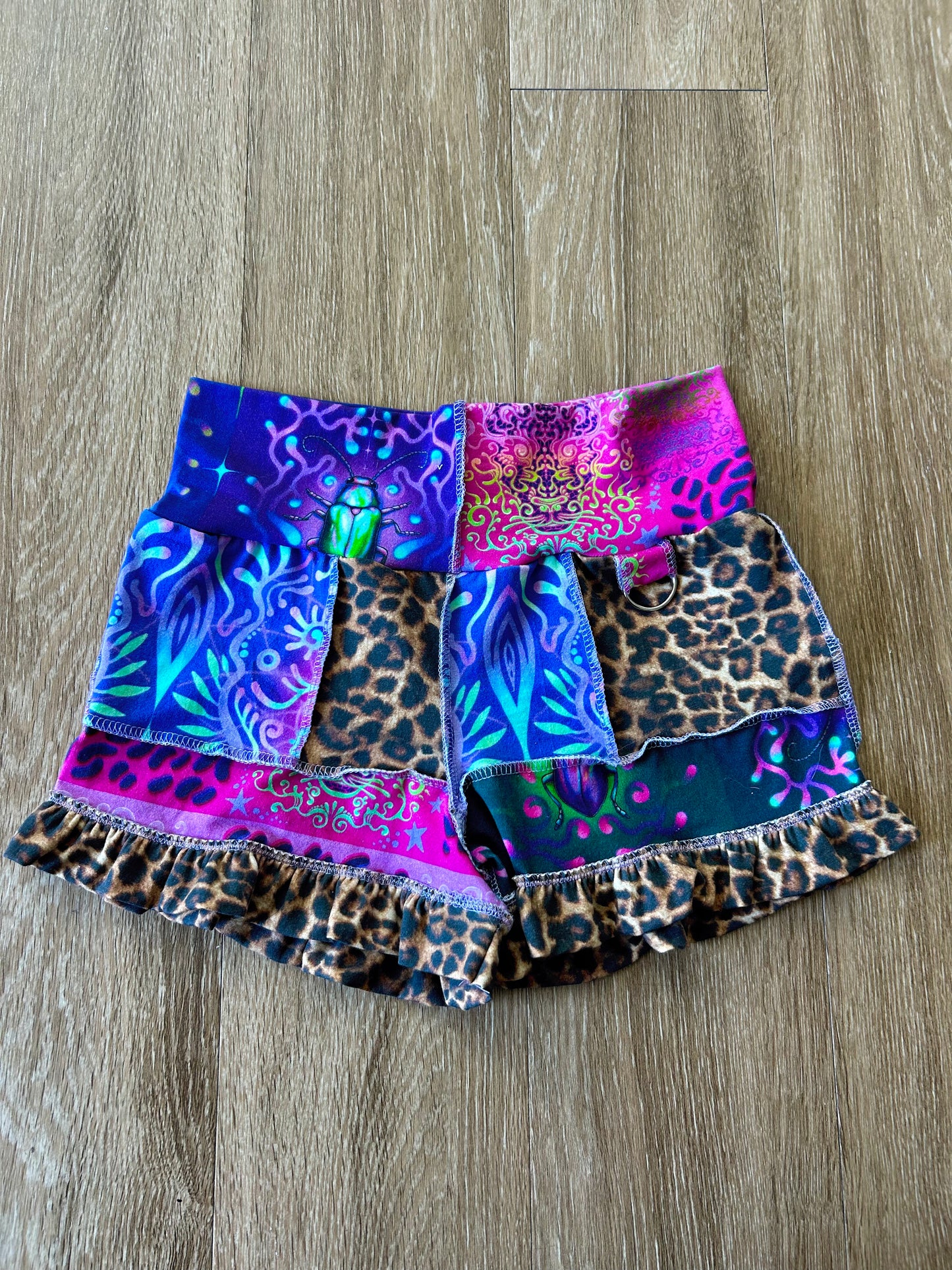 Patchwork Ruffle Shorts (M)