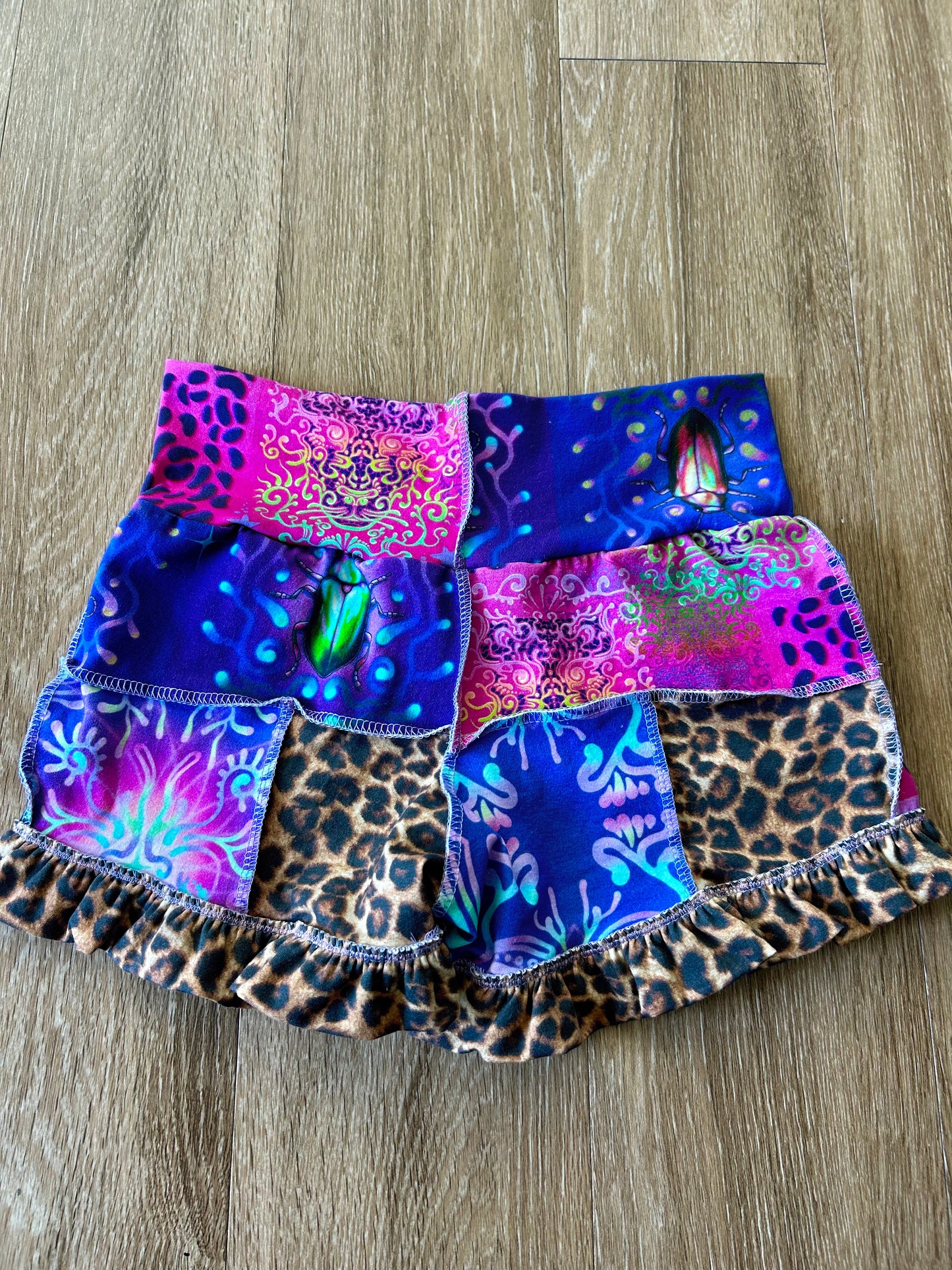 Patchwork Ruffle Shorts (M)
