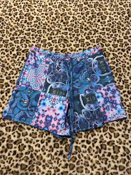 Patchwork Lounge Shorts (M)