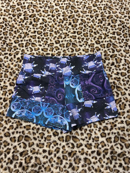 Patchwork Yoga Shorts (L)