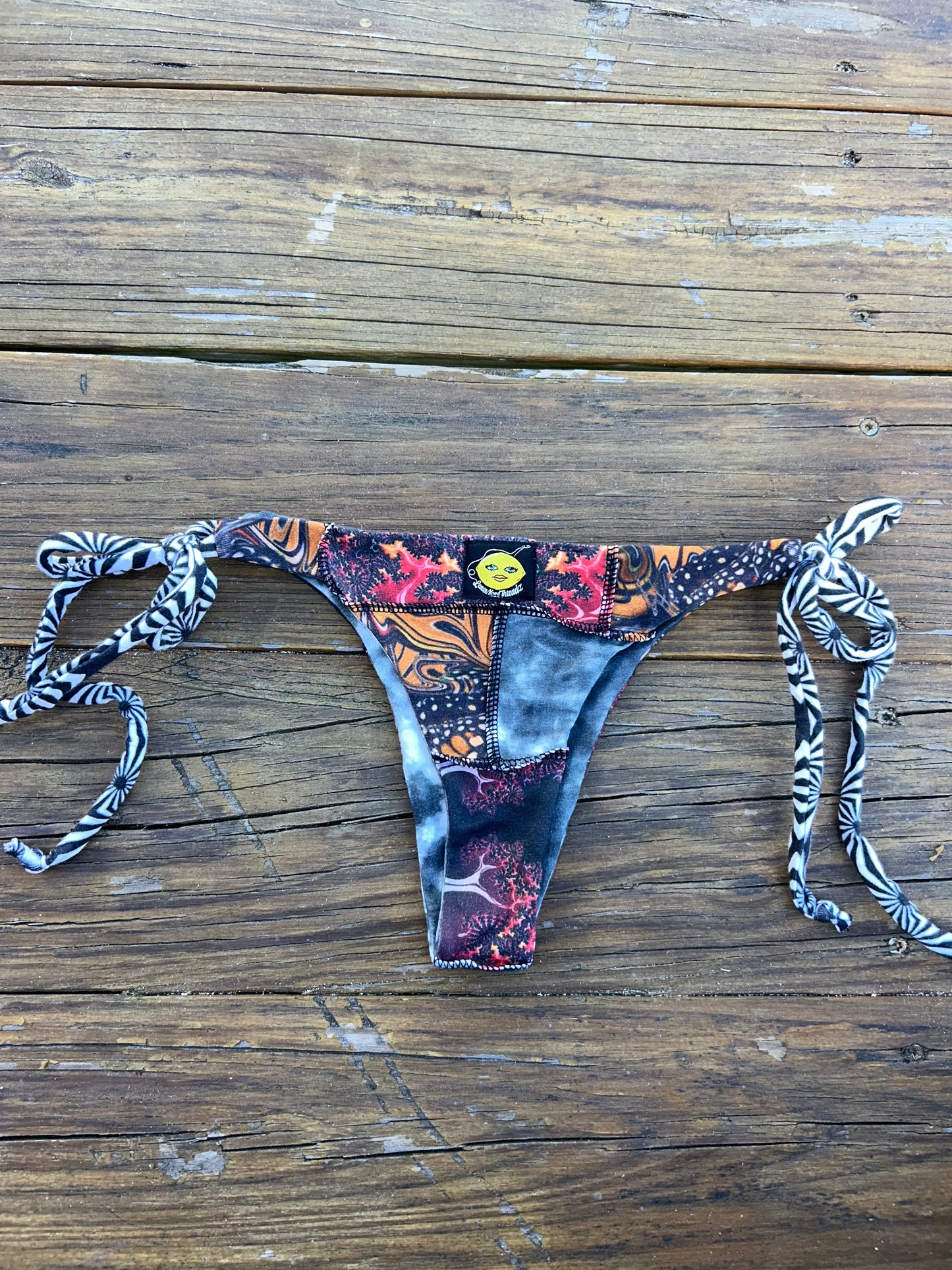 Patchwork Bikini Set (Cotton/Jersey/Spandex)