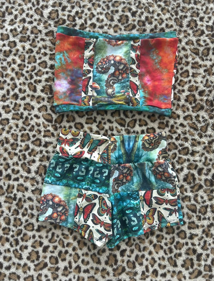 Patchwork Yoga Shorts