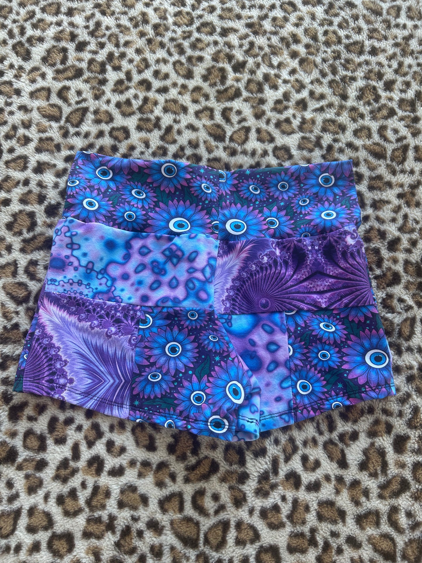 Patchwork Yoga Shorts