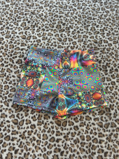 Patchwork Yoga Shorts