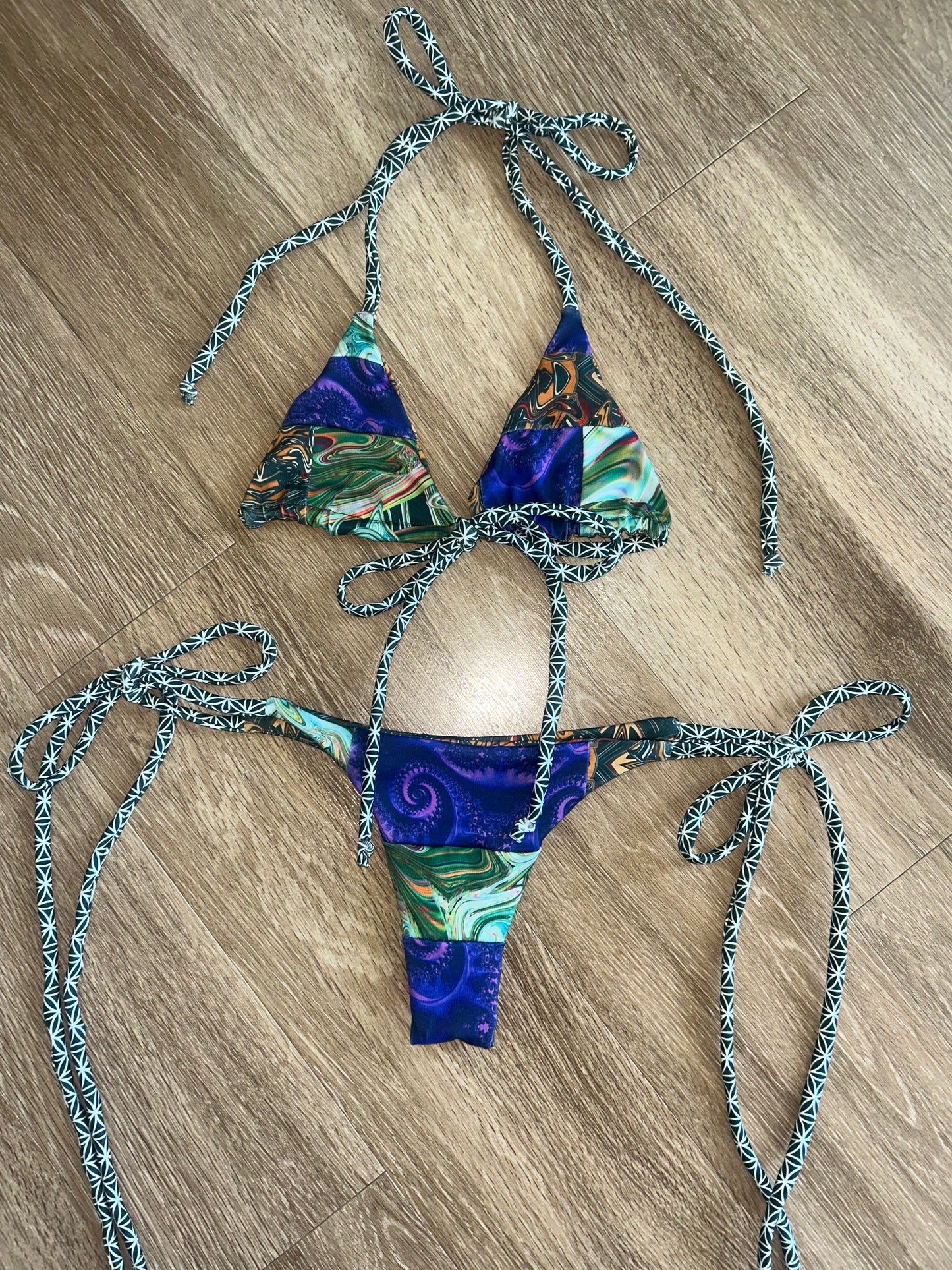 Patchwork Bikini Top (Swim)