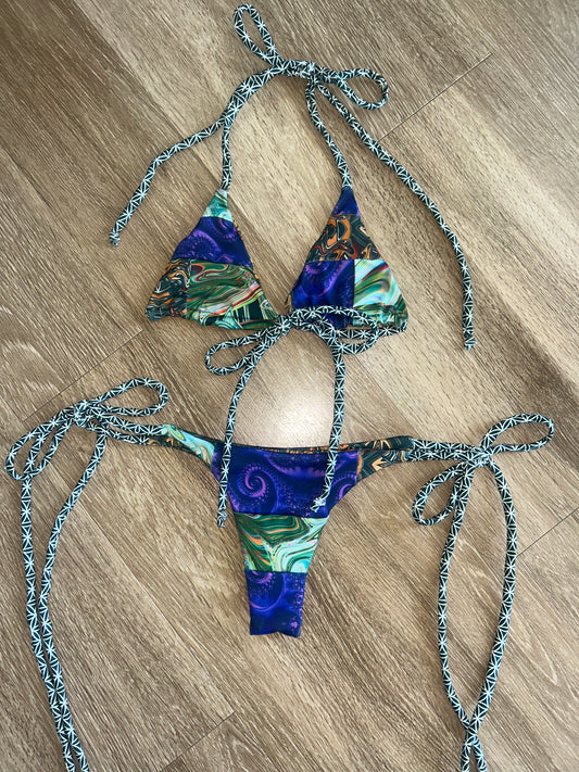 Patchwork Bikini Top (Swim)