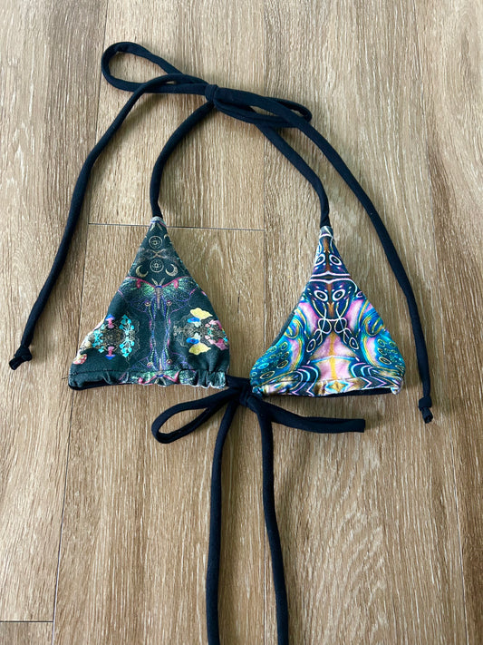 Patchwork Bikini Top (XS-S)
