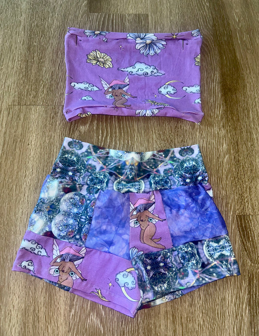 Tube/Patchwork Shorts Set (XS-S)