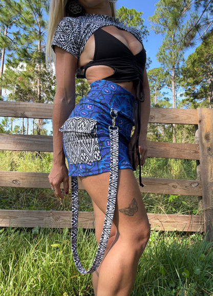 Cargo Skirt w/ Suspender