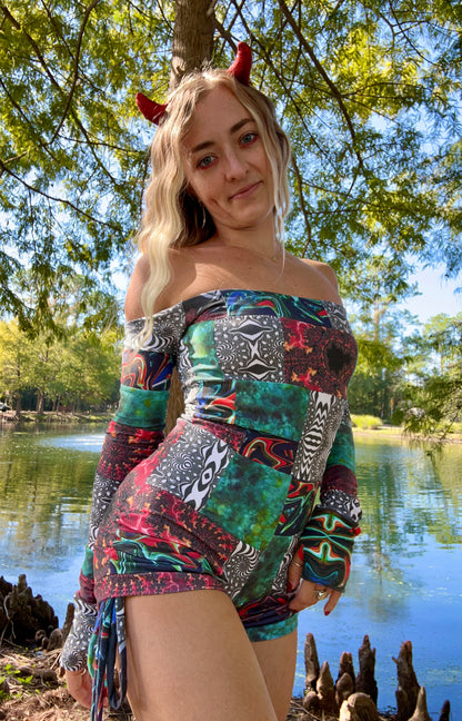 Patchwork Playsuit (XS/S)