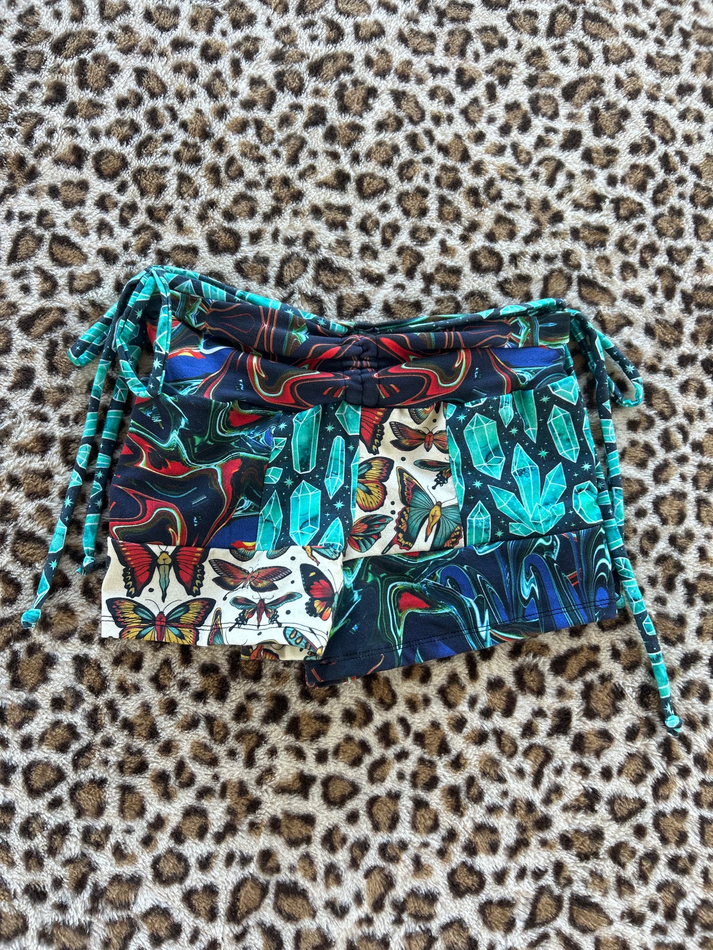 Patchwork Yoga Shorts (XS-S)