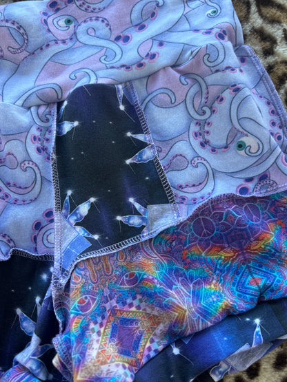 Patchwork Yoga Shorts (S)