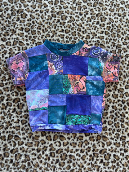 Patchwork Cropped T (XS-S)